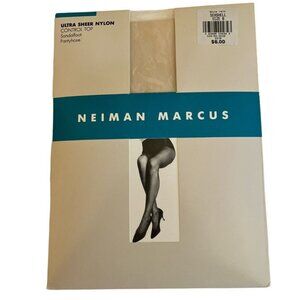 Vtg Neiman Marcus Ultra Sheer SEASHELL 1470 "B" Sandalfoot Control Pantyhose NOS
